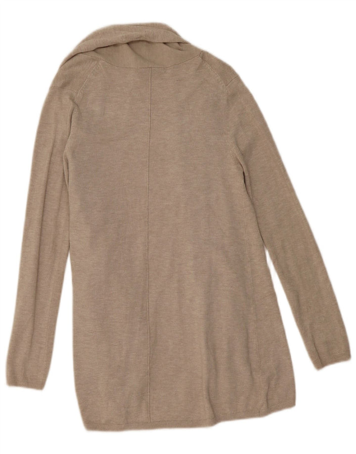 Sweter damski Zara z otwartym kardiganem UK 10 Small Beżowa wiskoza