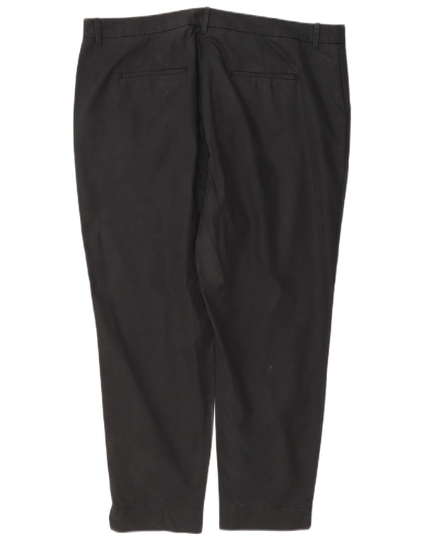 Marks & Spencer Damskie proste spodnie chino UK 18 XL W38 L27 Szara bawełna