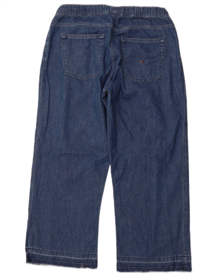 TOMMY HILFIGER Dżinsy Capri Dziewczęce Szerokie Nogawki 15-16 Lat W28 L23 Niebieskie Bawełniane