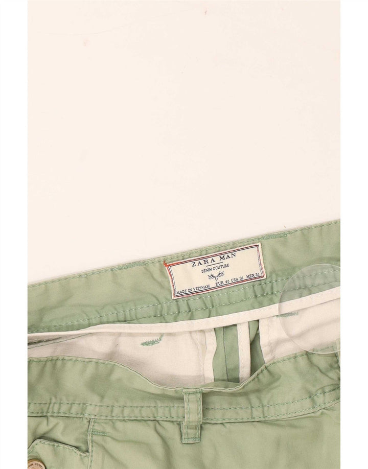 Męskie spodenki chino Zara EU 40 Medium W31 zielone