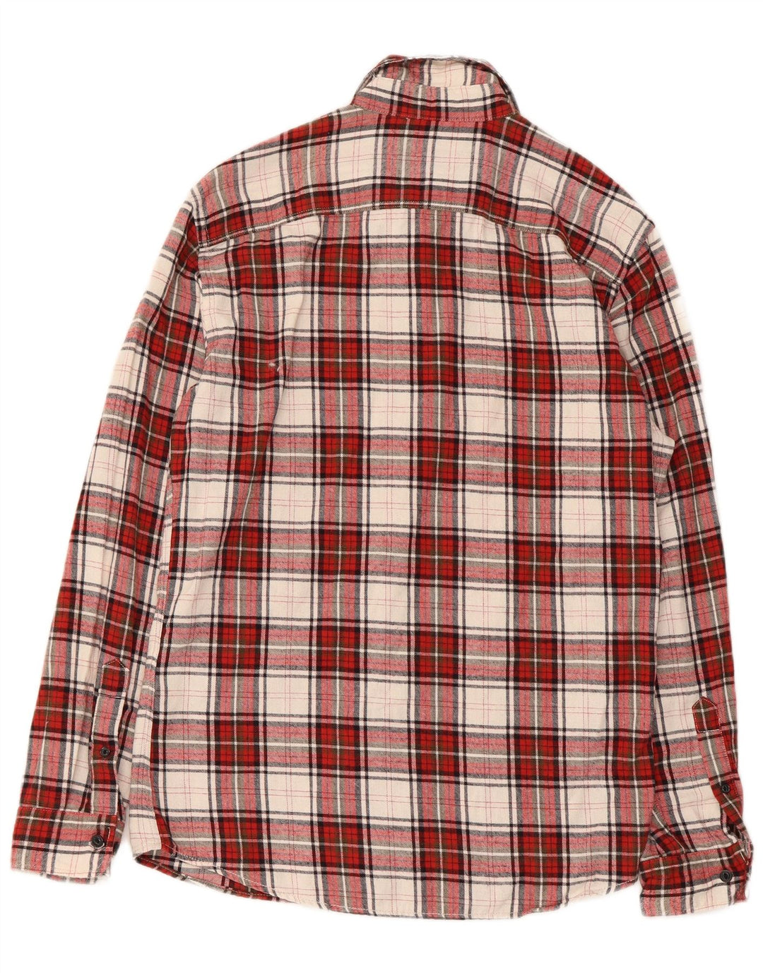 Męska koszula flanelowa Jack & Jones, bawełniana w czerwoną kratę
