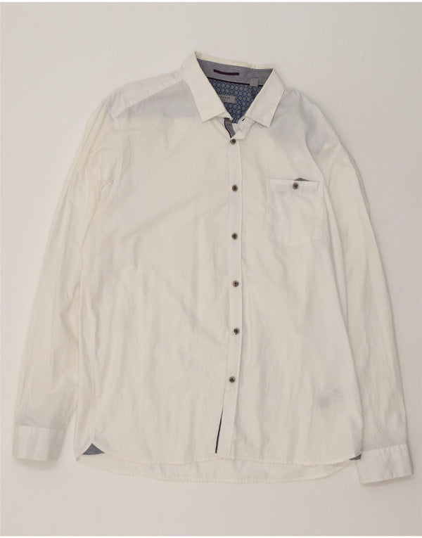 Koszula męska Ted Baker, rozmiar 6 2XL, biała, bawełniana