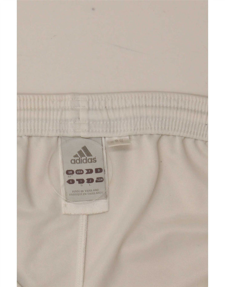 Męskie spodenki sportowe Adidas, średni biały poliester