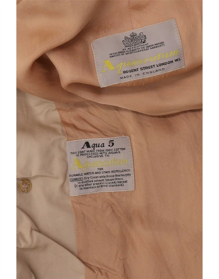 Płaszcz męski Aquascutum UK 40, duży, beżowy, bawełniany