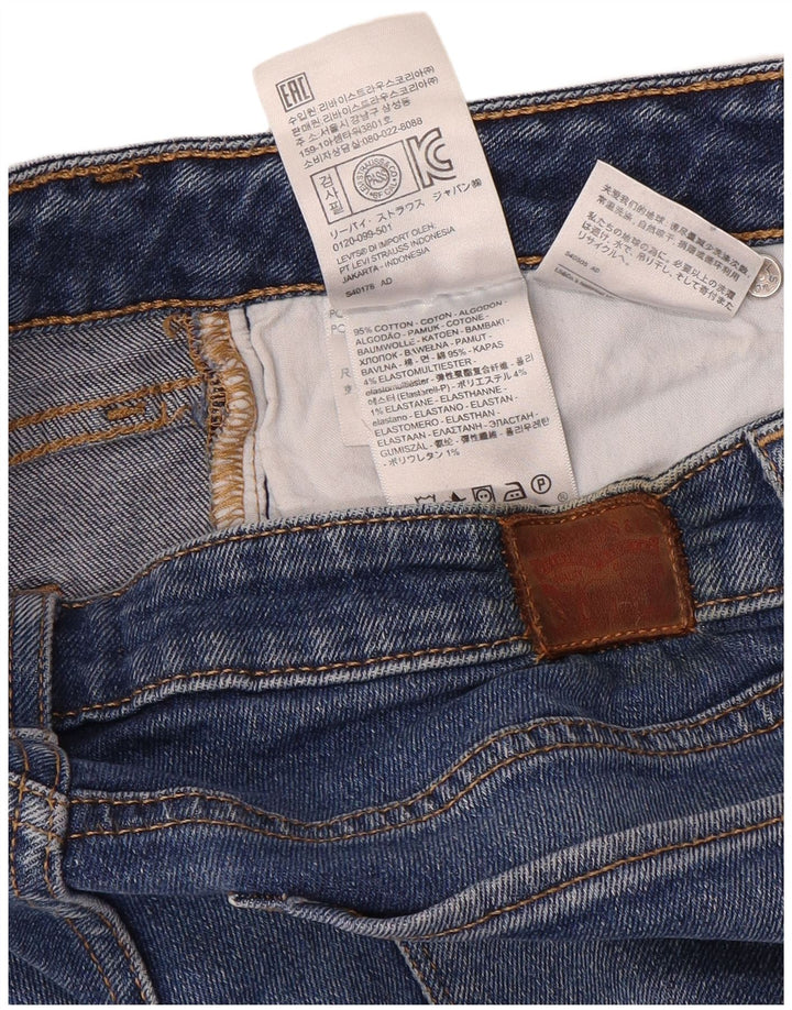 Damskie jeansy Levi's 712 Slim W29 L32 Niebieskie bawełniane