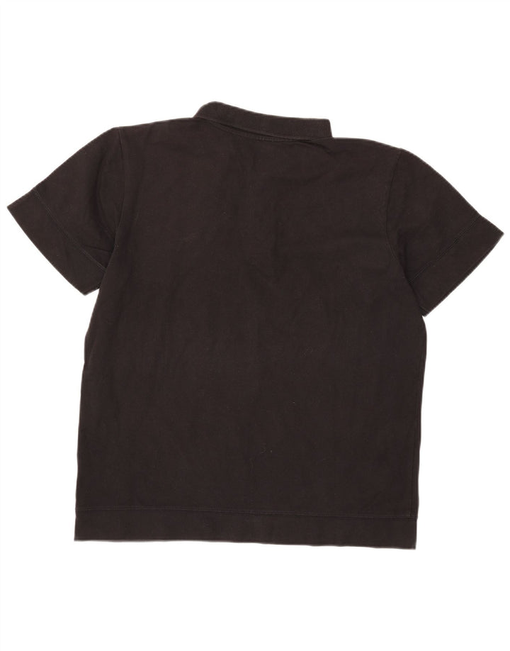 Męska koszulka polo Puma, średnia czarna, bawełniana