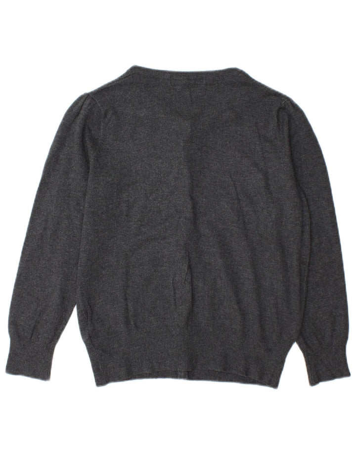 Marks & Spencer Damski sweter kardigan UK 10 Small, szara wiskoza