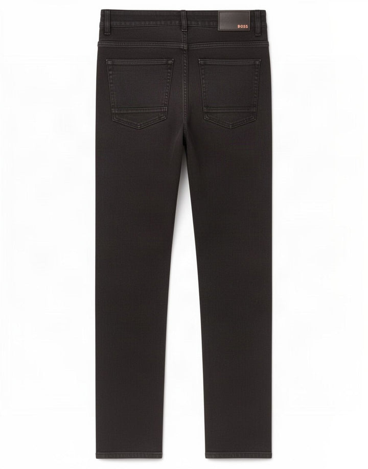 Męskie jeansy slim Hugo Boss W32 L30 Czarne bawełniane