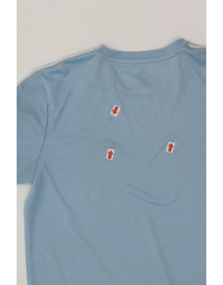 ADIDAS Boys T-Shirt Top 13-14 Years Blue Polyester Vintage Adidas and Second-Hand Adidas from Messina Hembry 