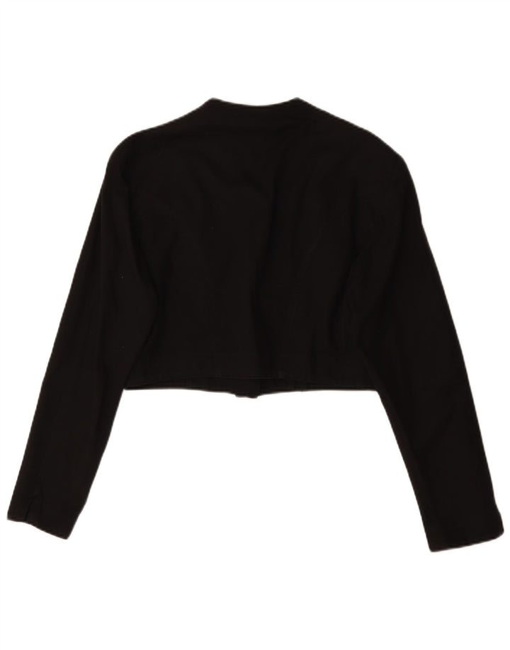 Kurtka damska Swinger Crop Bolero IT 42 Średnia czarna bawełna