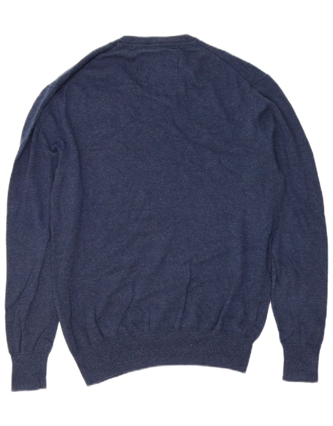Męski sweter Superdry z dekoltem w kształcie litery V, średni granatowy, bawełniany