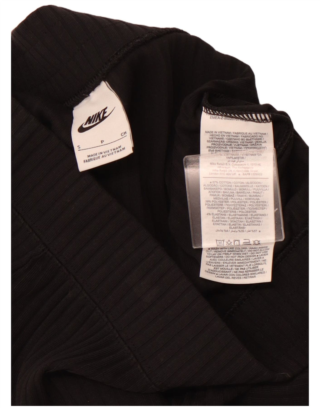 Damskie spodnie dresowe NIKE Flare UK 8, małe, czarne, bawełniane