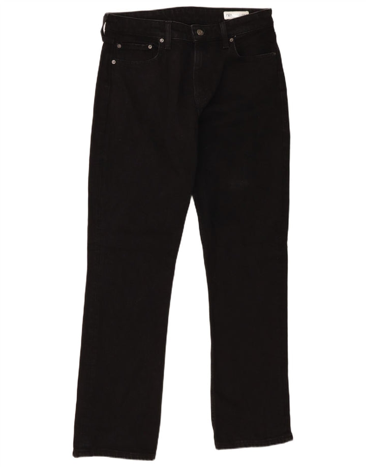 Damskie proste dżinsy Zara EU 40 Medium W30 L32 Czarne