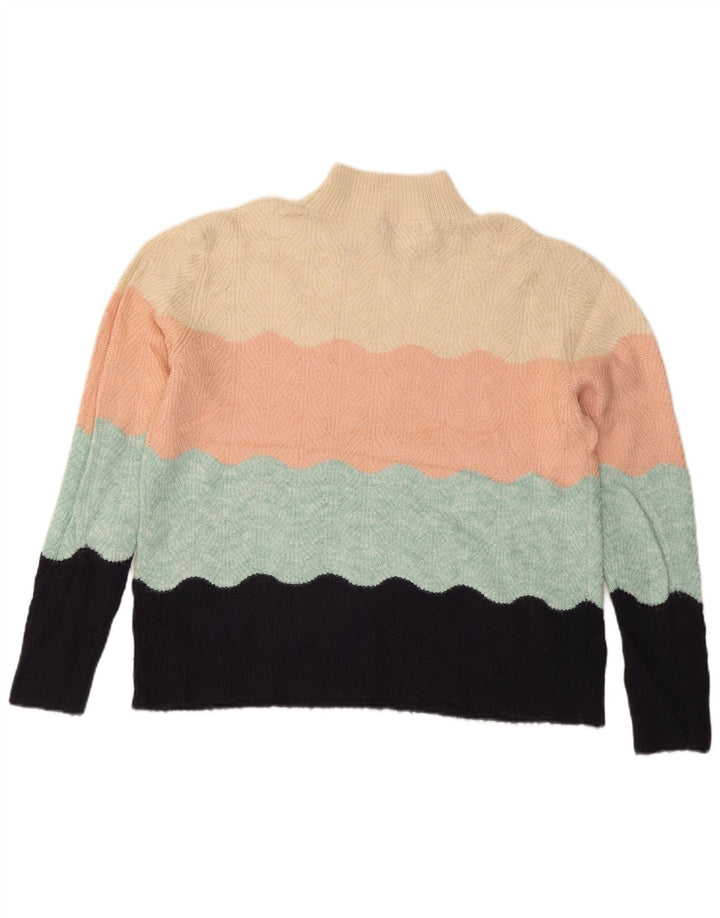 Sweter damski Oasis z golfem UK 16, duży, wielokolorowy