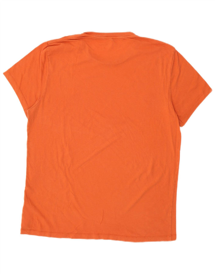 T-shirt męski JACK WILLS, duży, pomarańczowy, bawełniany