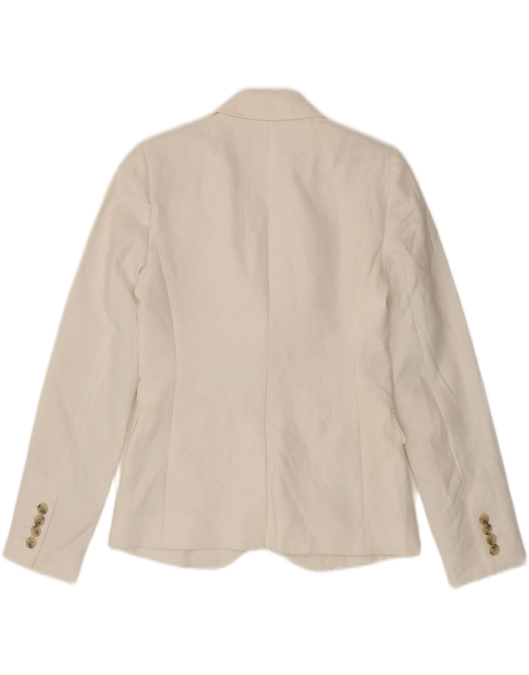 Damska marynarka J. Crew zapinana na 2 guziki US 00 2XS, biała, lniana