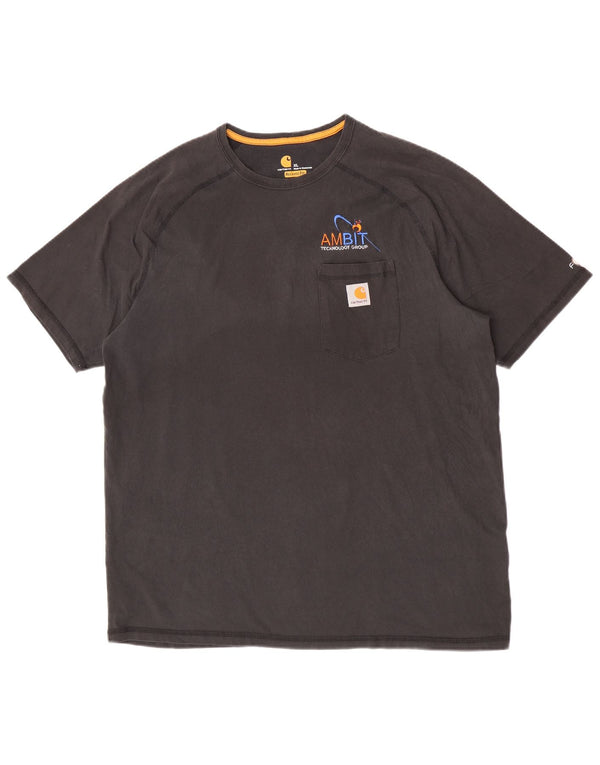 T-shirt męski Carhartt o swobodnym kroju, XL, szary, bawełniany