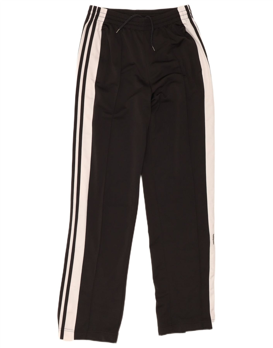 Damskie spodnie dresowe Adidas UK 8, małe, czarne, z blokami kolorów, z poliestru