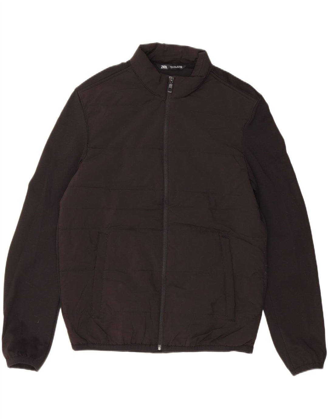 Męska ocieplana kurtka ZARA UK 38, średni czarny poliester