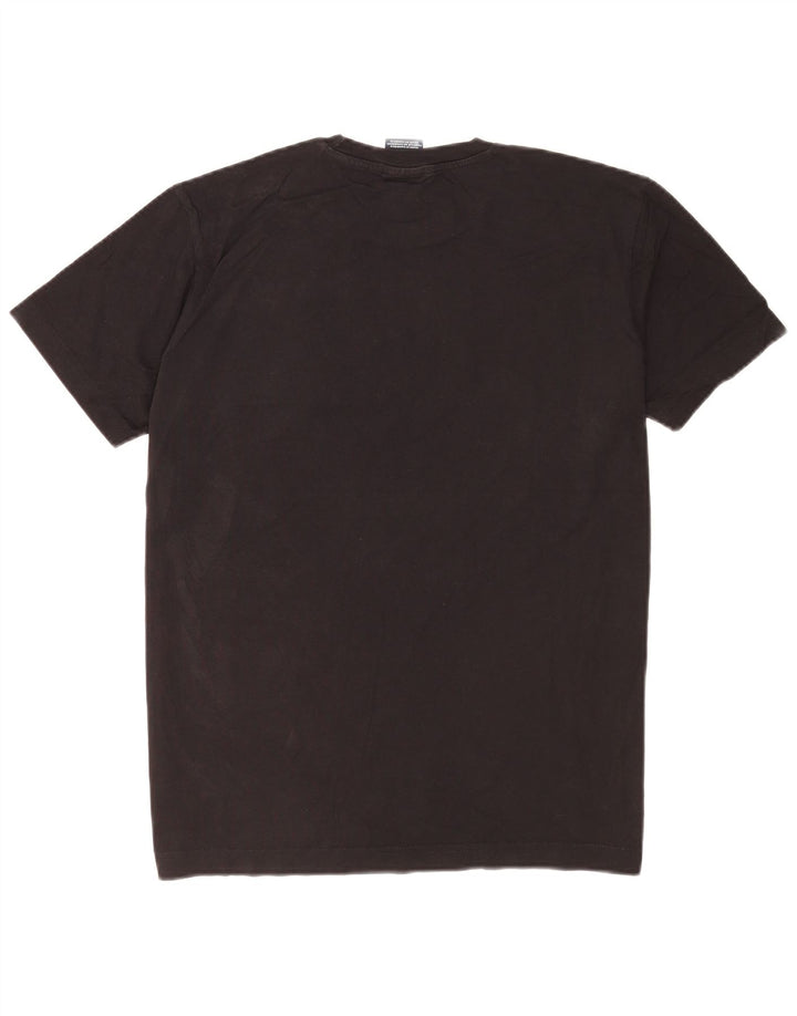 Męski T-shirt Champion z grafiką, mały, czarny, z blokami kolorów
