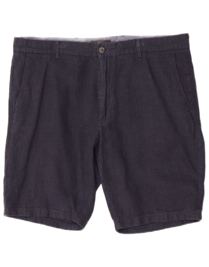 Męskie spodenki Chino Marks & Spencer W38 XL, granatowe, bawełniane