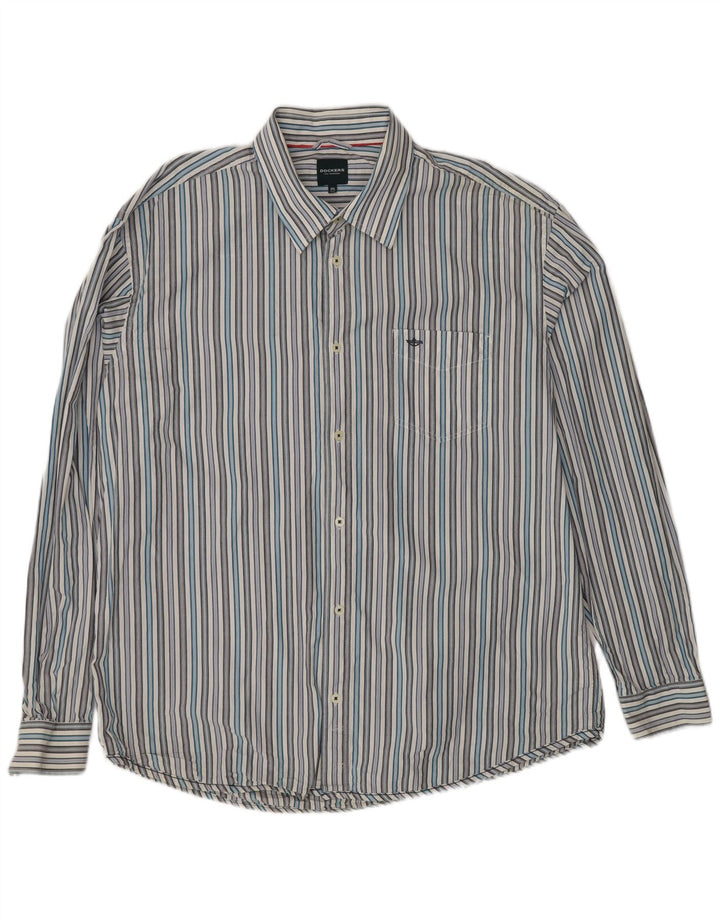 Koszula męska Dockers rozmiar 50/52 2XL w białe paski