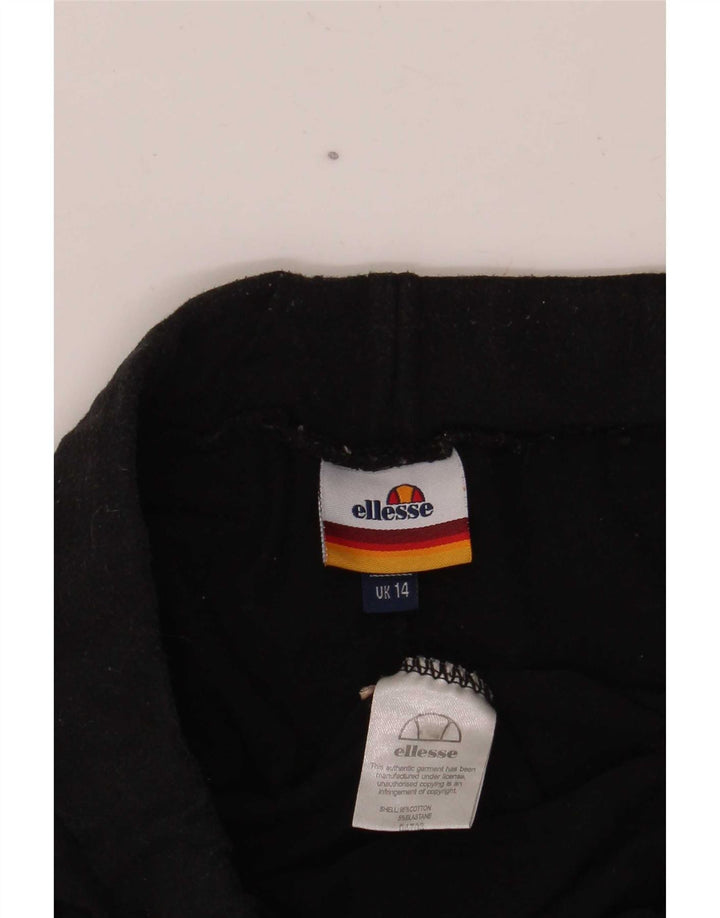 Damskie legginsy Ellesse Graphic UK 14, średnia czarna bawełna