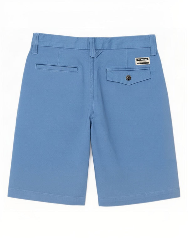 Billabong Womens Chino Shorts UK 12 Medium W28 Blue Cotton