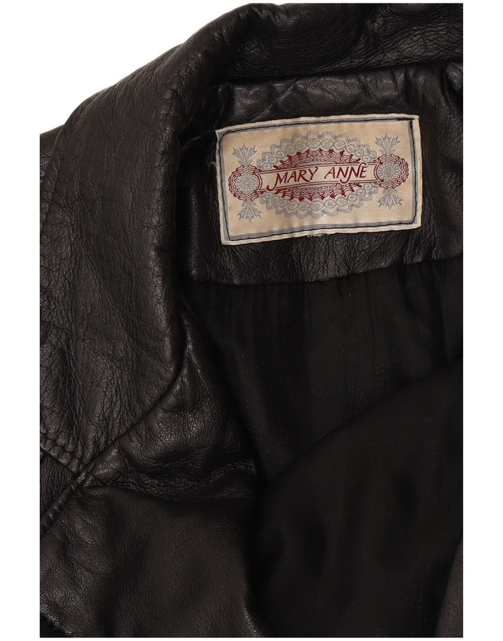 Kurtka skórzana damska Mary Anne UK 18 XL czarna