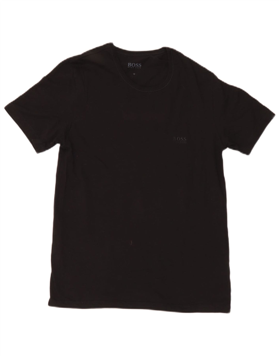 T-shirt męski Hugo Boss, średni czarny, bawełniany