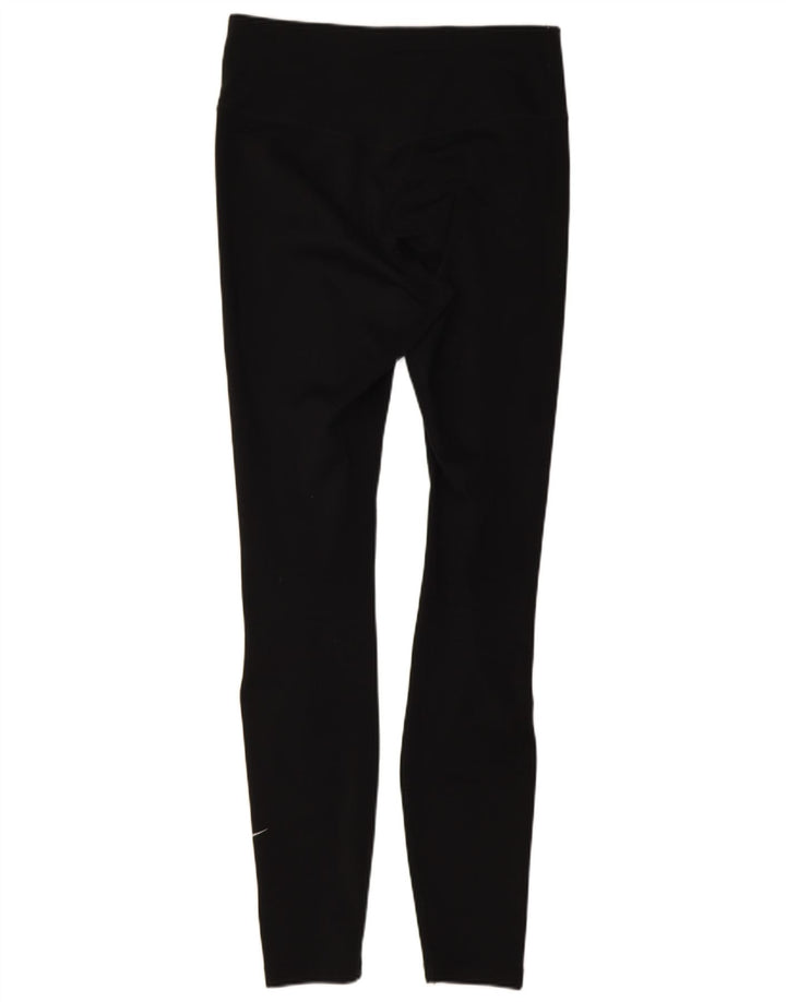 Damskie legginsy Nike Dri Fit UK 8, małe, czarne, poliestrowe