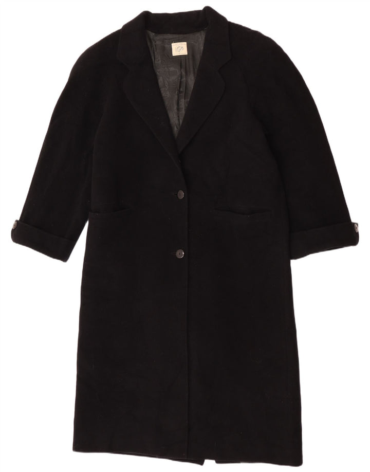 Damski płaszcz oversize Benetton IT 40 Small, czarna wełna