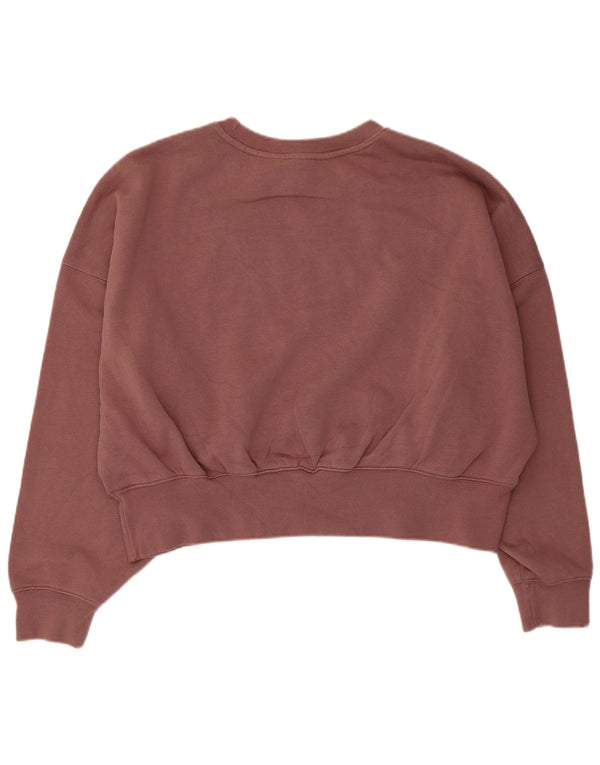 Damska bluza Adidas o swobodnym kroju, UK 10, mała, brązowa bawełna
