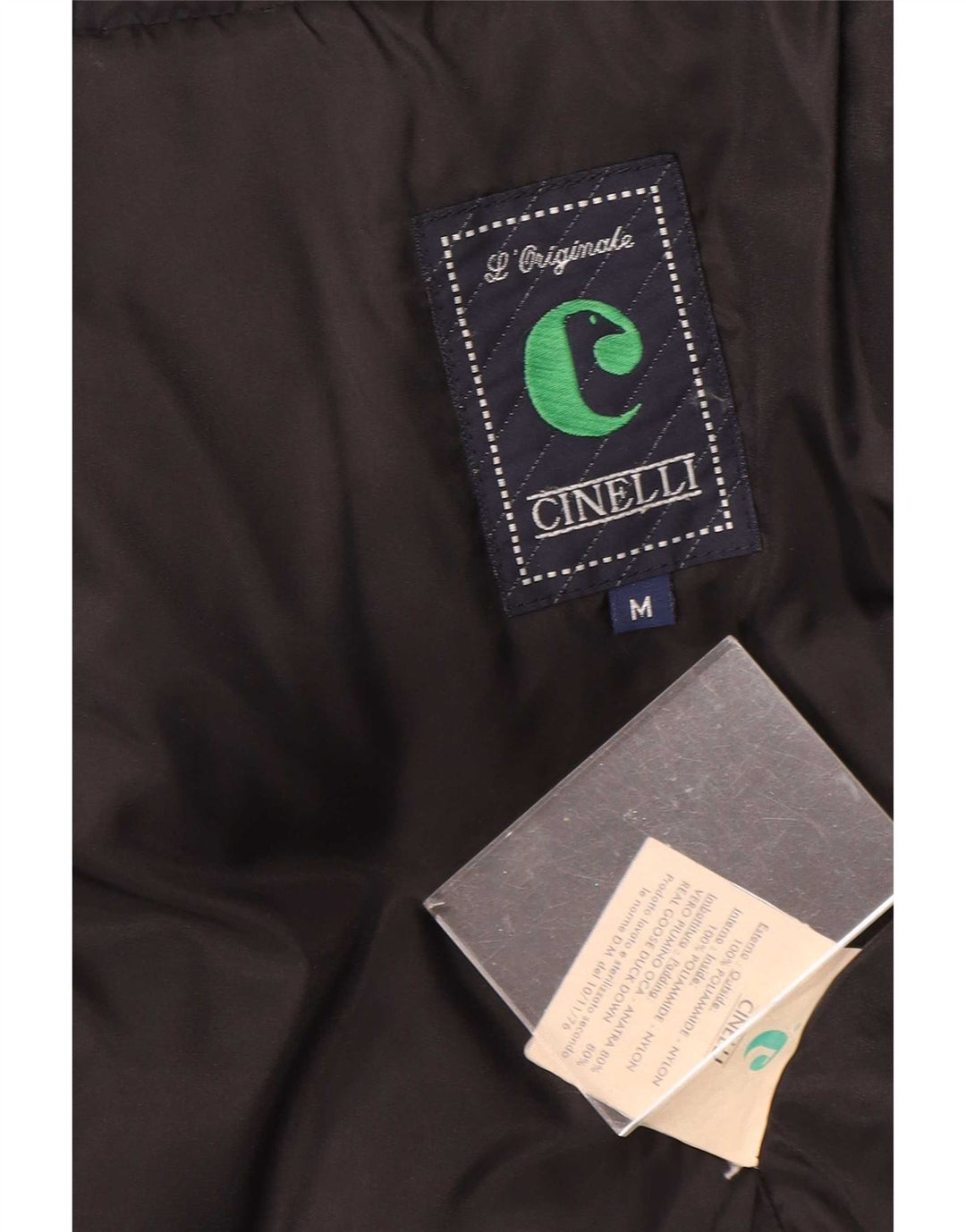 Męska ocieplana kurtka Cinelli UK 38 Średni czarny nylon