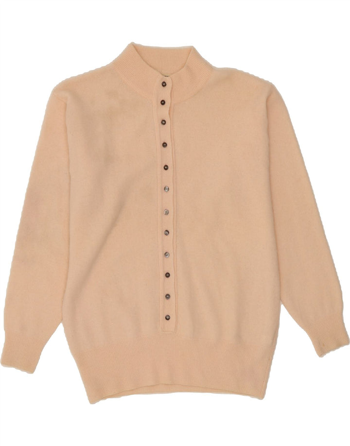 MAMUT MODEN Womens Turtle Neck Jumper Sweater UK 12 Medium Pink Lambswool Vintage Mamut Moden and Second-Hand Mamut Moden from Messina Hembry 
