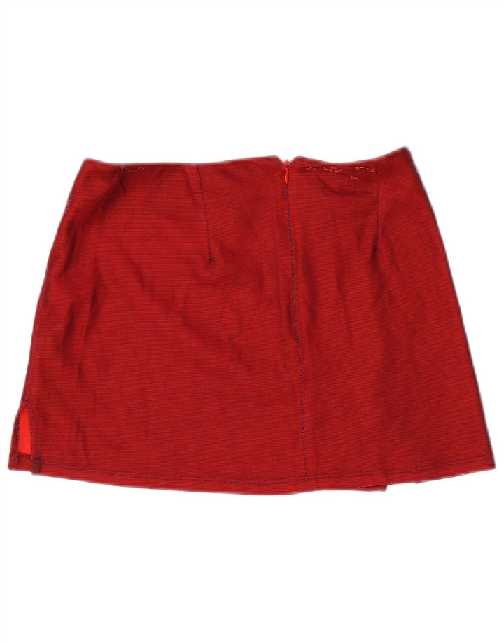 URBAN OUTFITTERS Damska mini spódniczka mała W28 Bordowy poliester