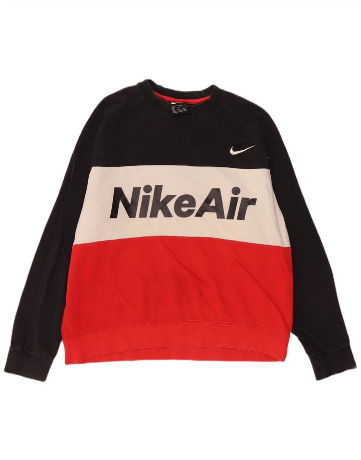 Męska bluza Nike z grafiką, średnia, wielobarwna bawełna z blokami kolorów