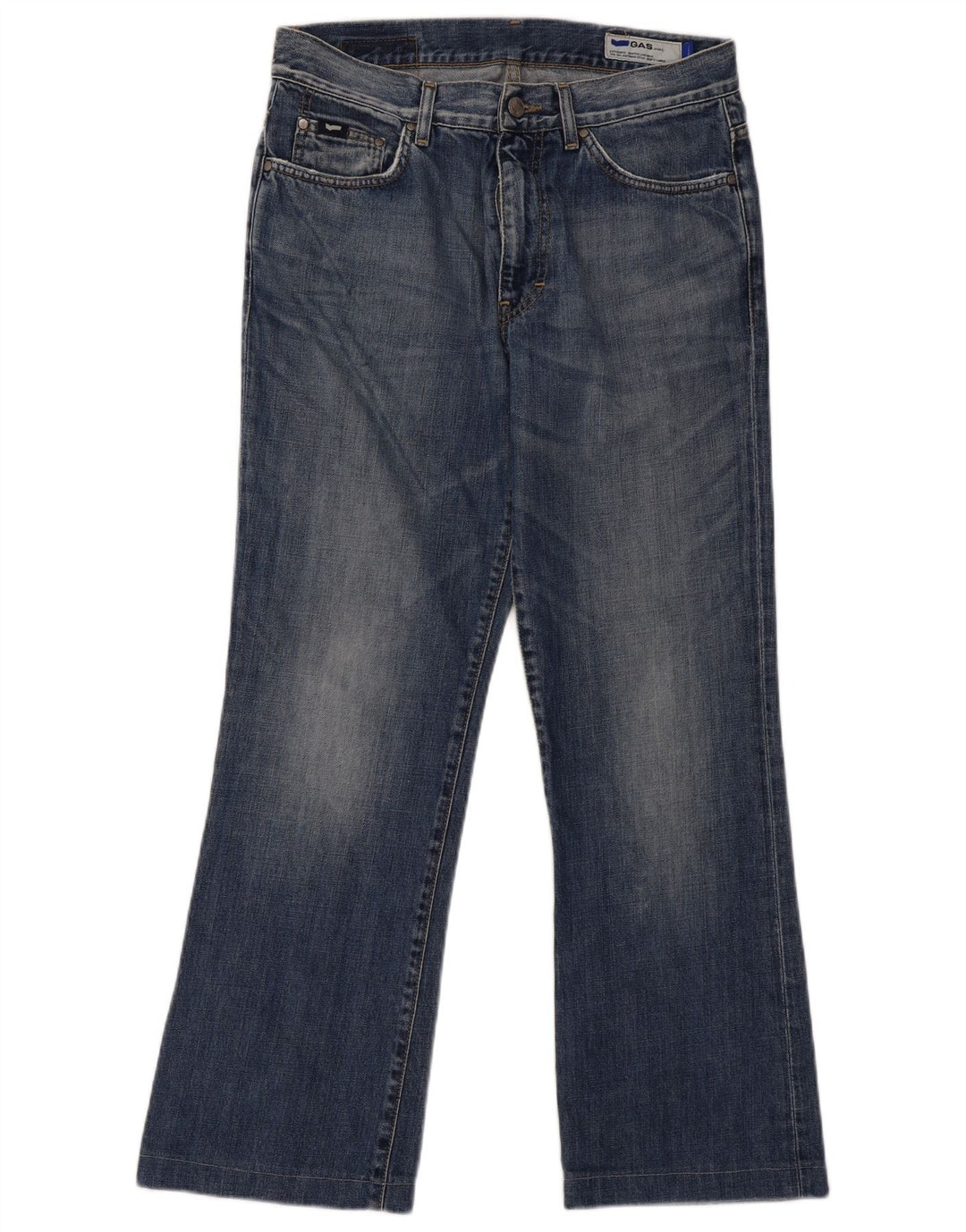 Męskie jeansy Bootcut Gas W33 L29 Niebieskie bawełniane