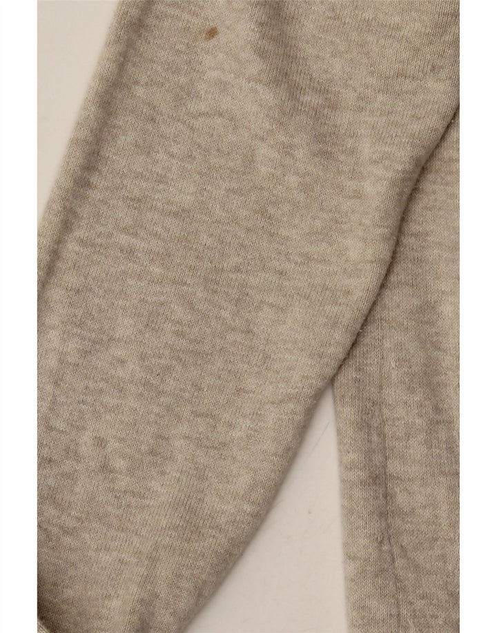 Damski sweter o przedłużonym fasonie Zara UK 12, średnioszary, bawełniany