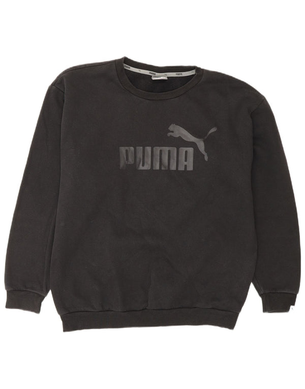 Damski sweter PUMA o luźnym kroju z grafiką UK 12, średni czarny