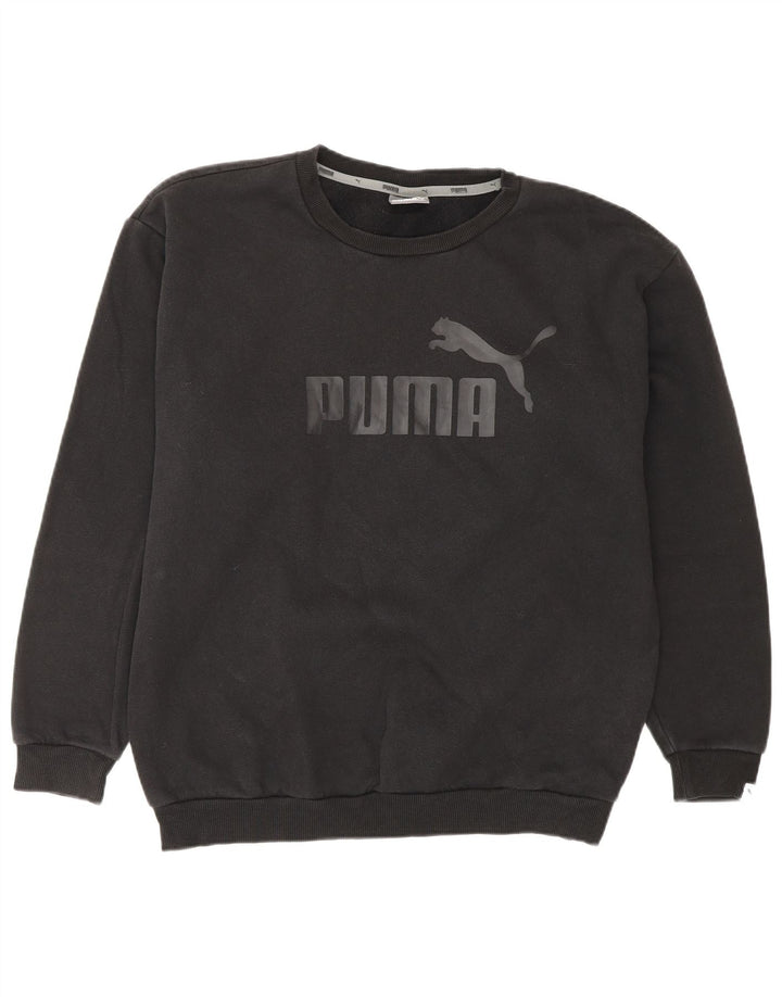Damski sweter PUMA o luźnym kroju z grafiką UK 12, średni czarny