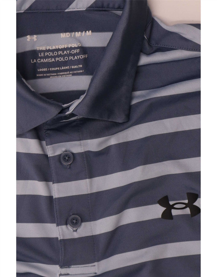 Męska koszulka polo Under Armour w średnie niebieskie paski