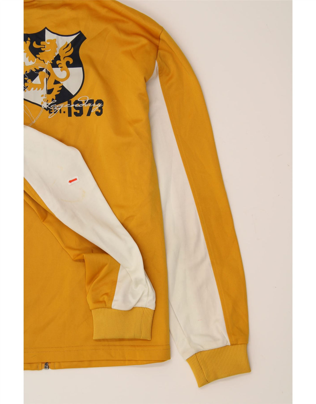 LOTTO Boys Tracksuit Top Jacket 13-14 Years Large Yellow Colourblock Vintage Lotto and Second-Hand Lotto from Messina Hembry 