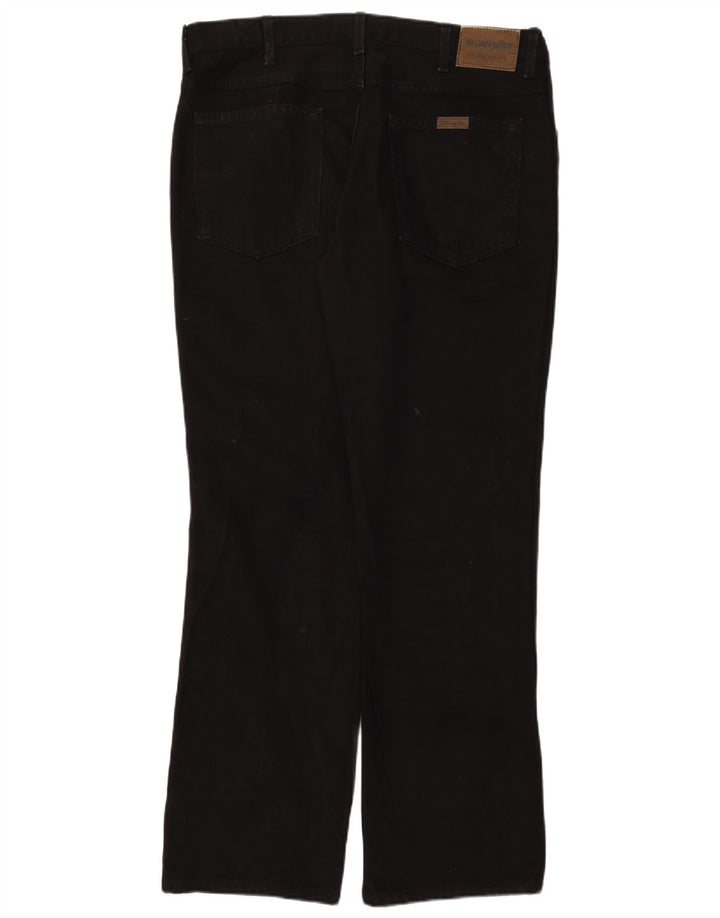Męskie jeansy Wrangler Regular Straight W38 L32 Czarne bawełniane