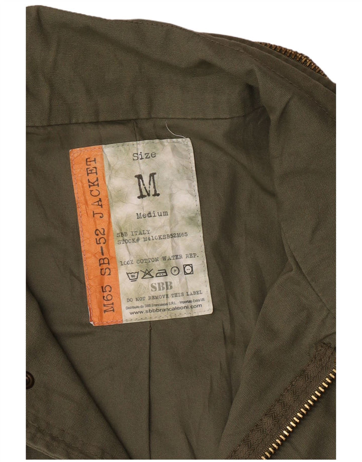 Męska kurtka wojskowa VINTAGE UK 38, średnia bawełna khaki