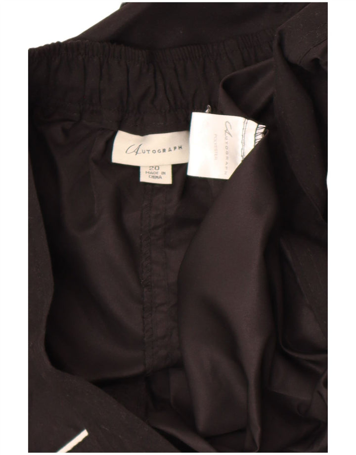 Marks & Spencer Damskie spodenki kąpielowe z autografem UK 20 2XL Czarny poliester