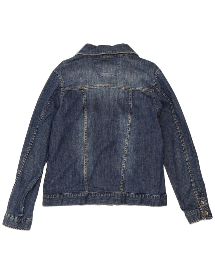 Damska kurtka dżinsowa Fat Face UK 16, duża niebieska bawełniana