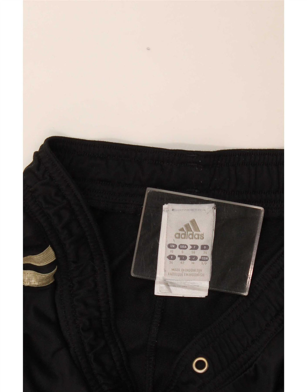 Damskie spodnie dresowe Adidas UK 10, małe, czarne, poliestrowe