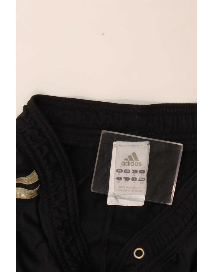 Damskie spodnie dresowe Adidas UK 10, małe, czarne, poliestrowe