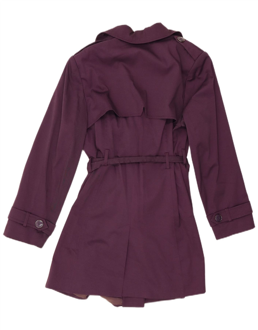 Marks & Spencer Damski trencz z autografem, UK 18 XL, fioletowy poliester